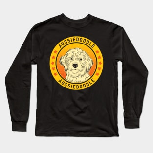 Aussiedoodle Dog Portrait Long Sleeve T-Shirt